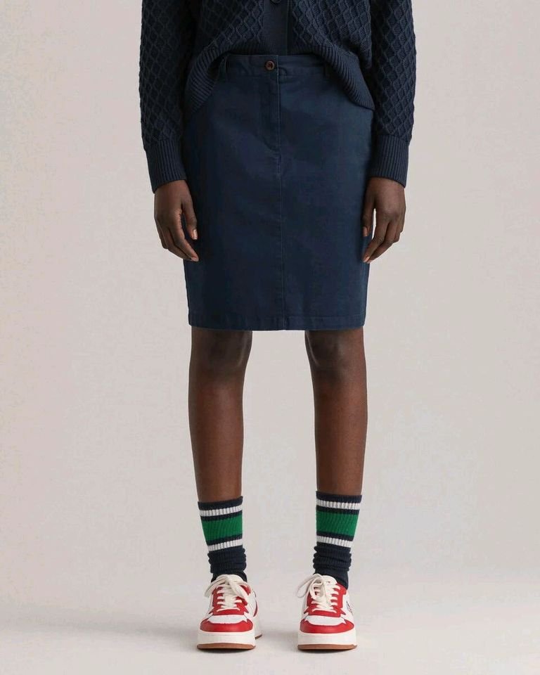 Slim Classic Chino Skirt Marine GANT neu