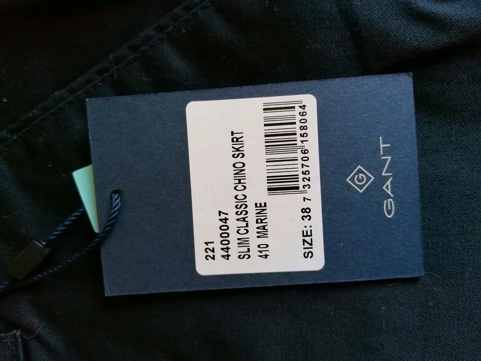 Slim Classic Chino Skirt Marine GANT neu