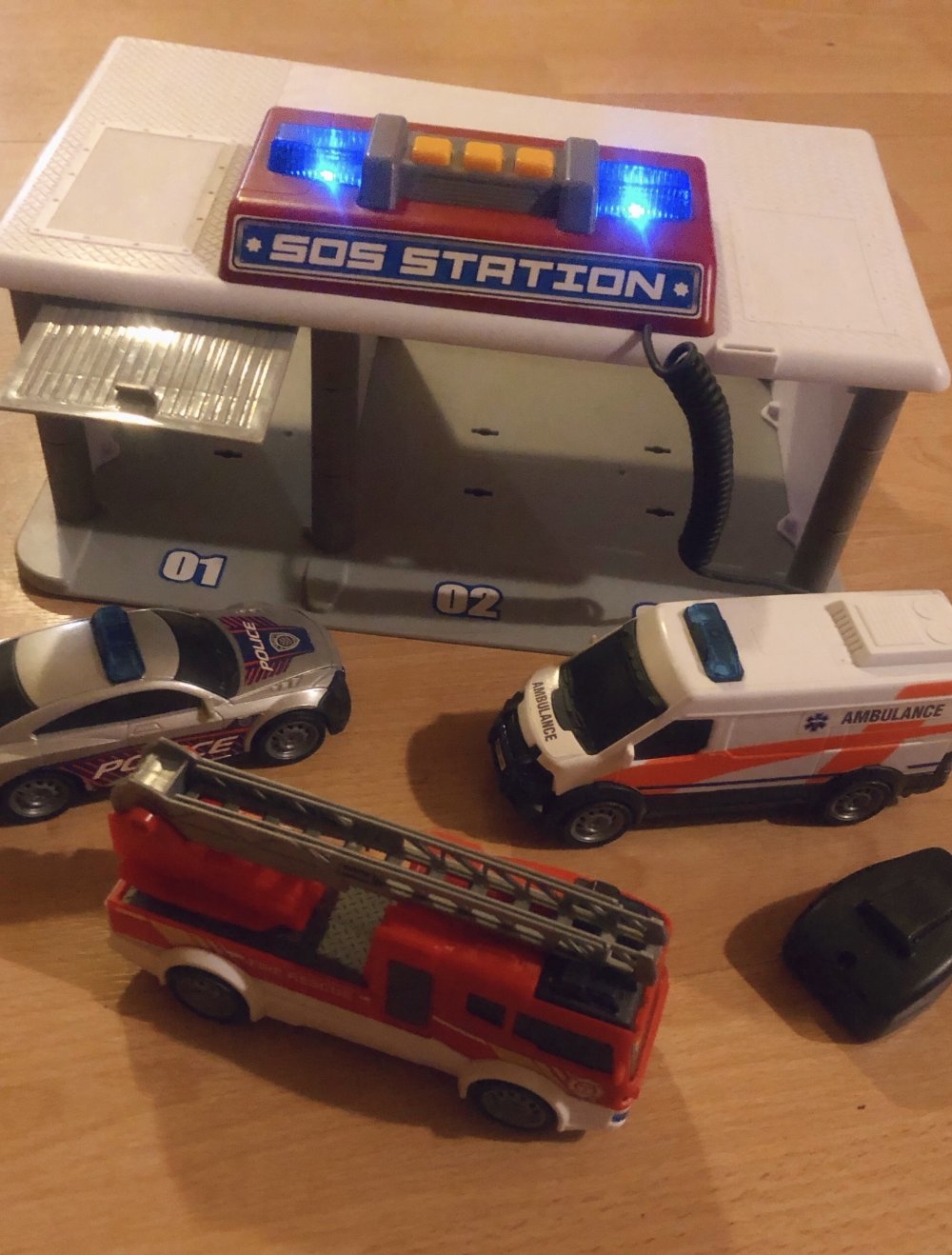 Spielzeug Wache mit Autos