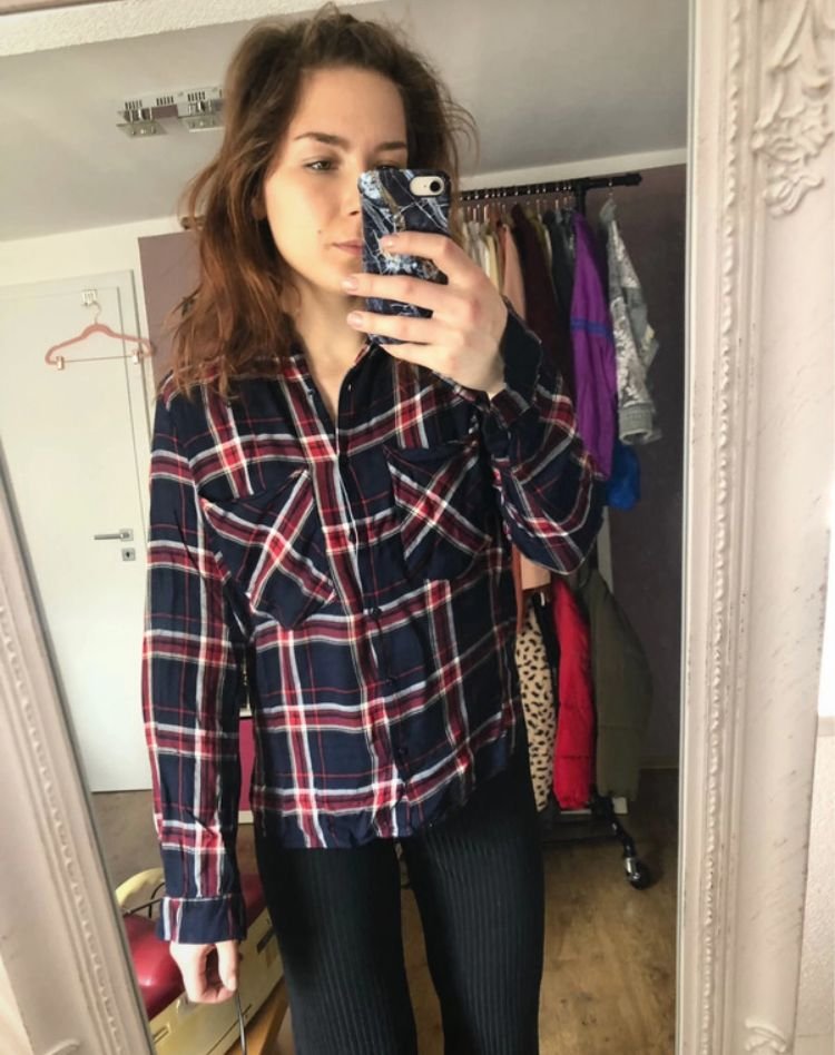 Karierte Bluse von Zara