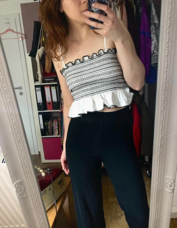 bauchfreies Crop-Top