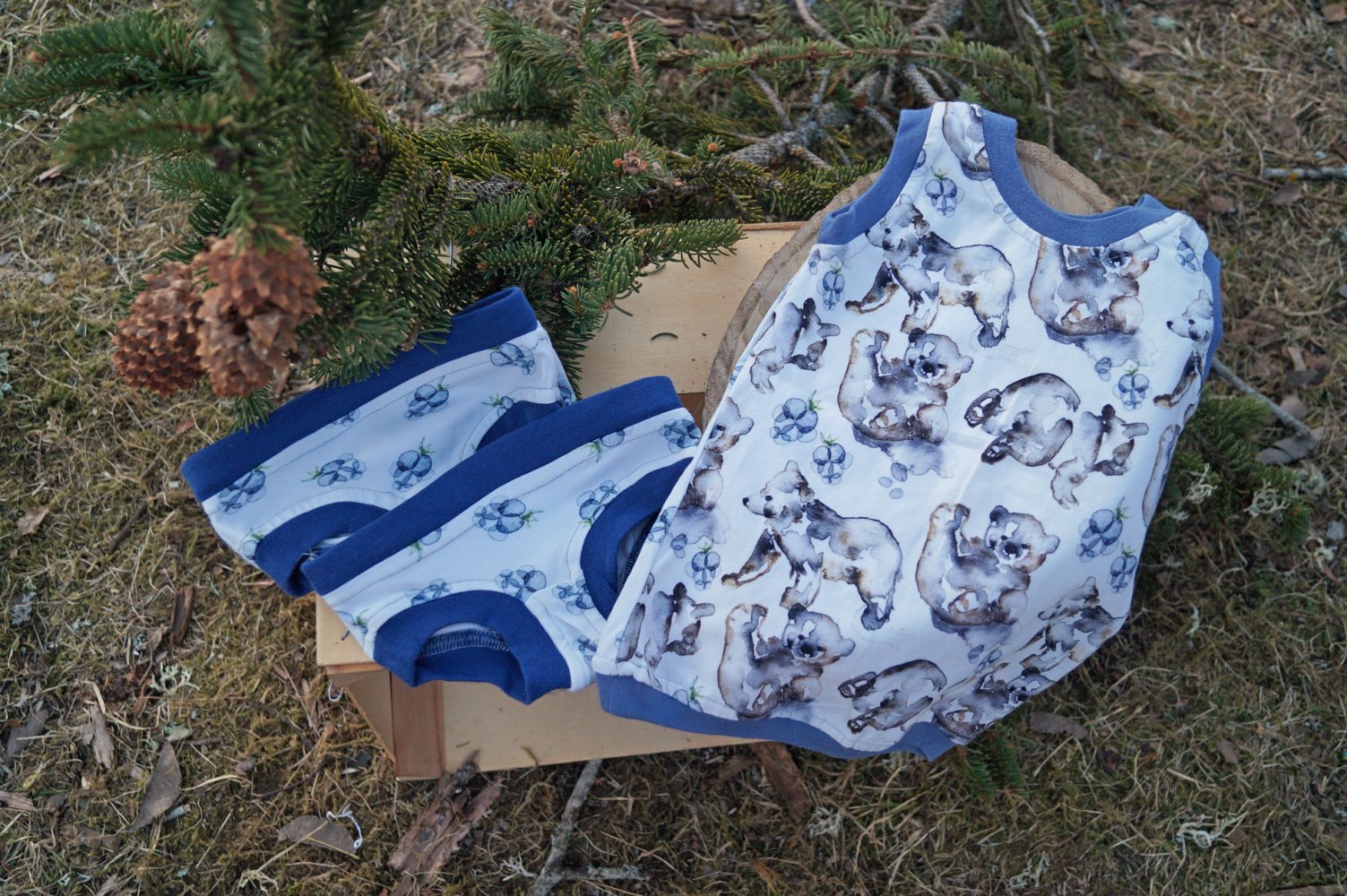 Unterwäsche für die Allerkleinsten Hemd und Slip Pants