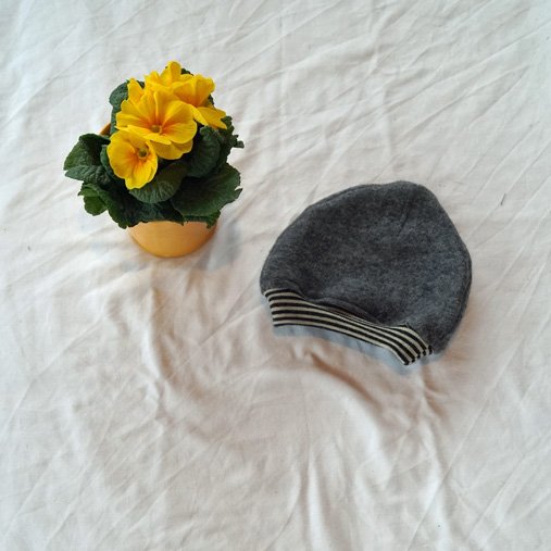 mitwachsendes Mützchen Mütze aus Schurwollfleece Wollfleece herrlich kuschelig und weich KU ca. 34-38 kbT mulesingfrei