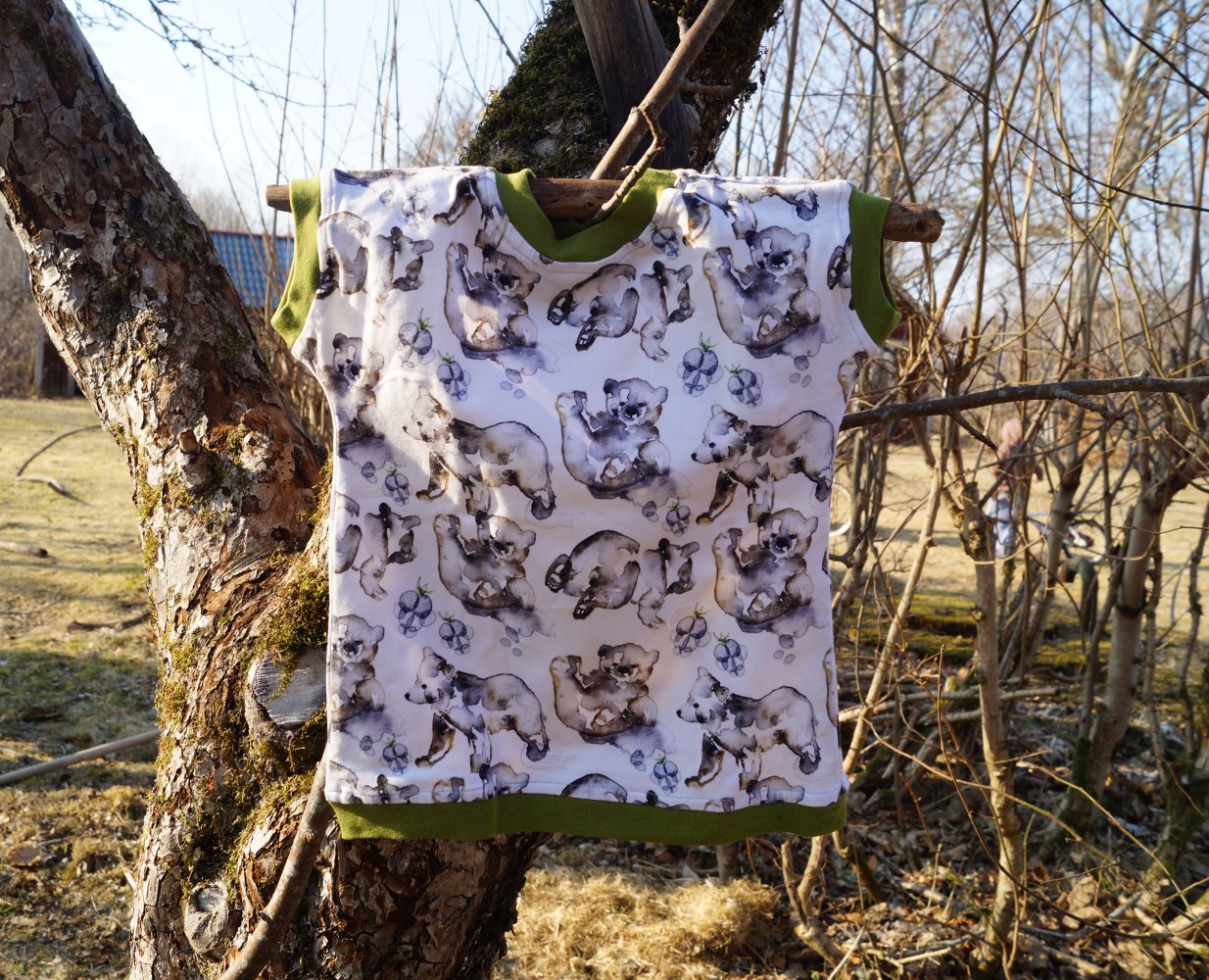 Wendeshirt T-Shirt egal wie rum Gr. 80 86 evtl. 92