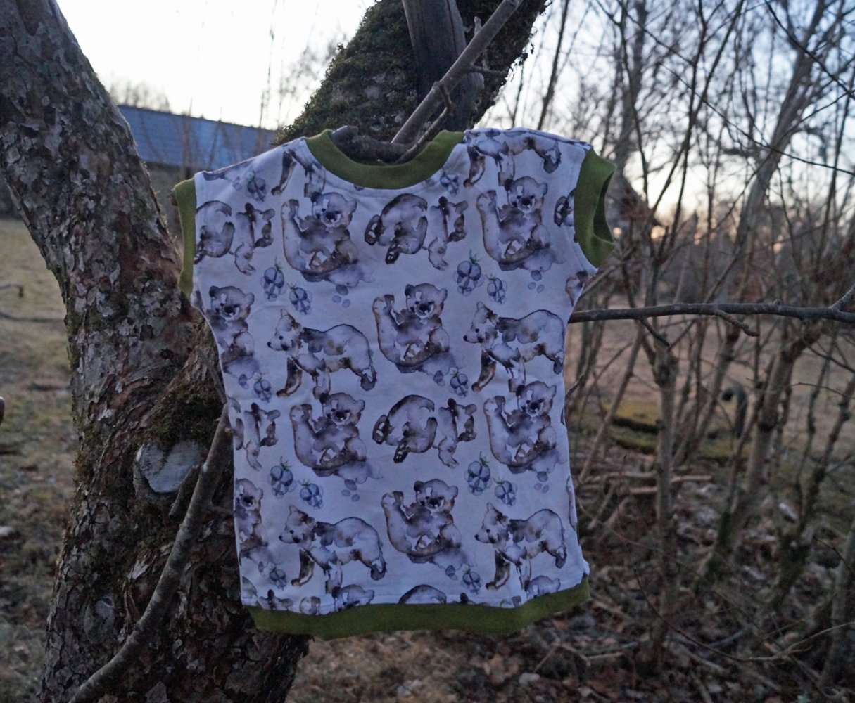 Wendeshirt T-Shirt egal wie rum Gr. 80 86 evtl. 92