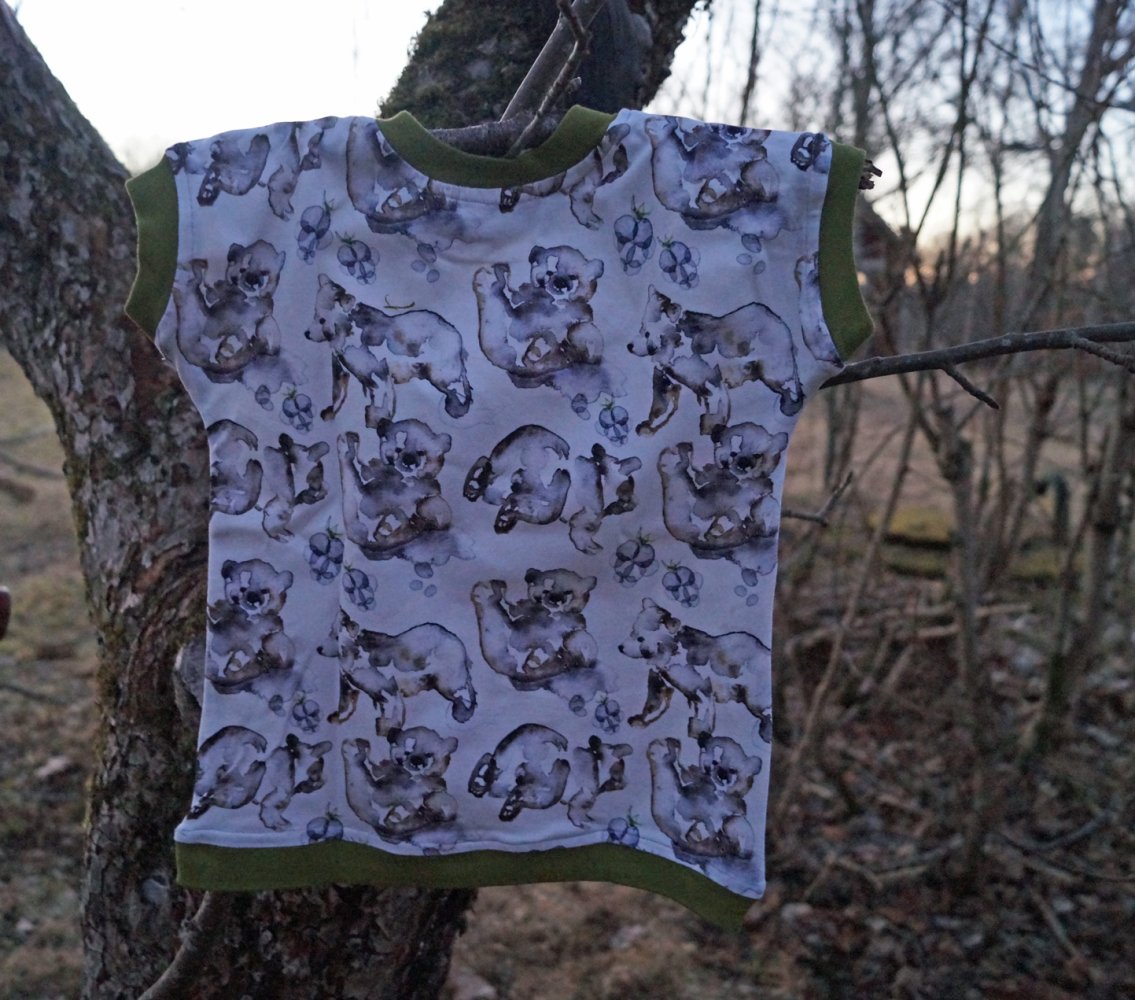 Wendeshirt T-Shirt egal wie rum Gr. 80 86 evtl. 92