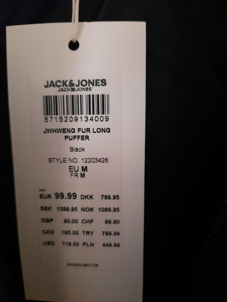 Parka Jack & Jones Gr. M - neu -