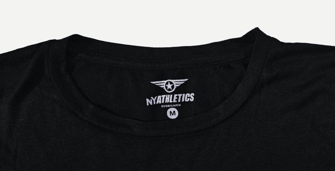 Damen Shirt zum Knoten Schleifen New Yorker ATHLETICS Gr. M T-Schirt Knotenshirt Schleifenschirt TOP Tanktop Knotentop  New Yorker ATHLETICS Gr. M in schwarz mit weißem Druck