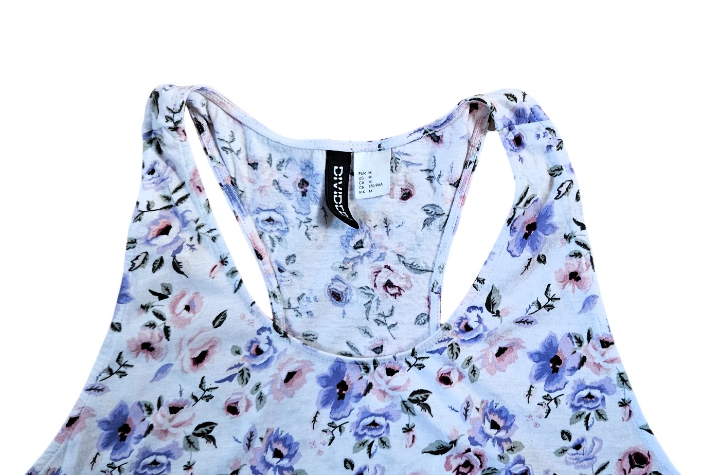 Damen Oberteil Tank Top Tanktop H&M Divided Gr. M Standshirt Strandtop Shirt