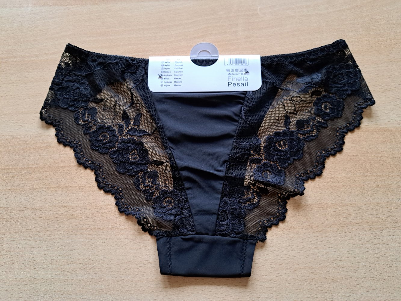 Nylon Slip mit Spitze, Gr. XXL, Neu mit Etikett 