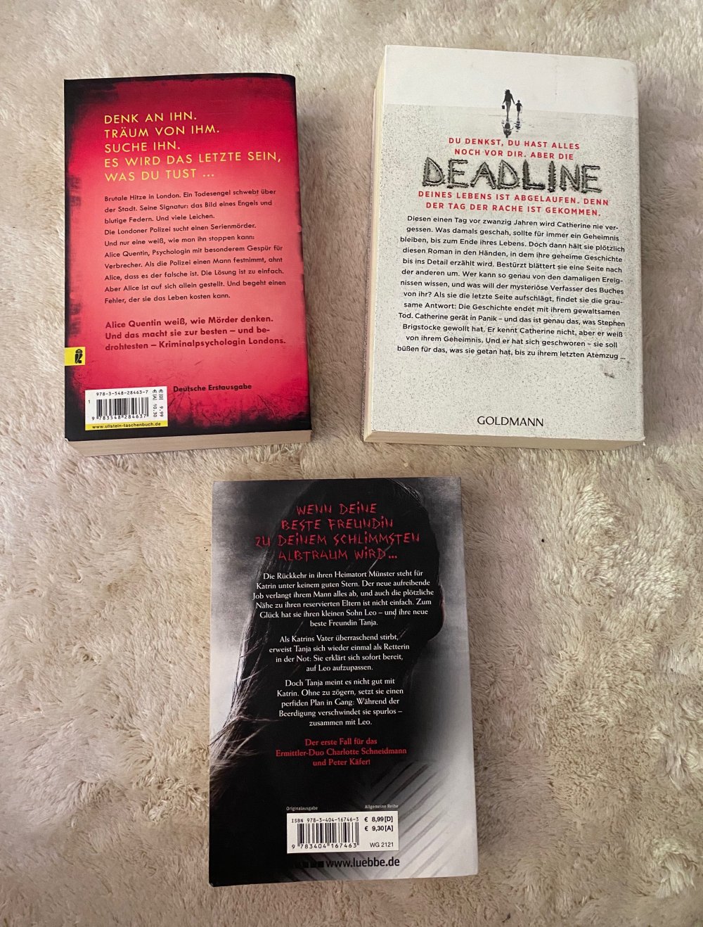 Verschiedene Thriller