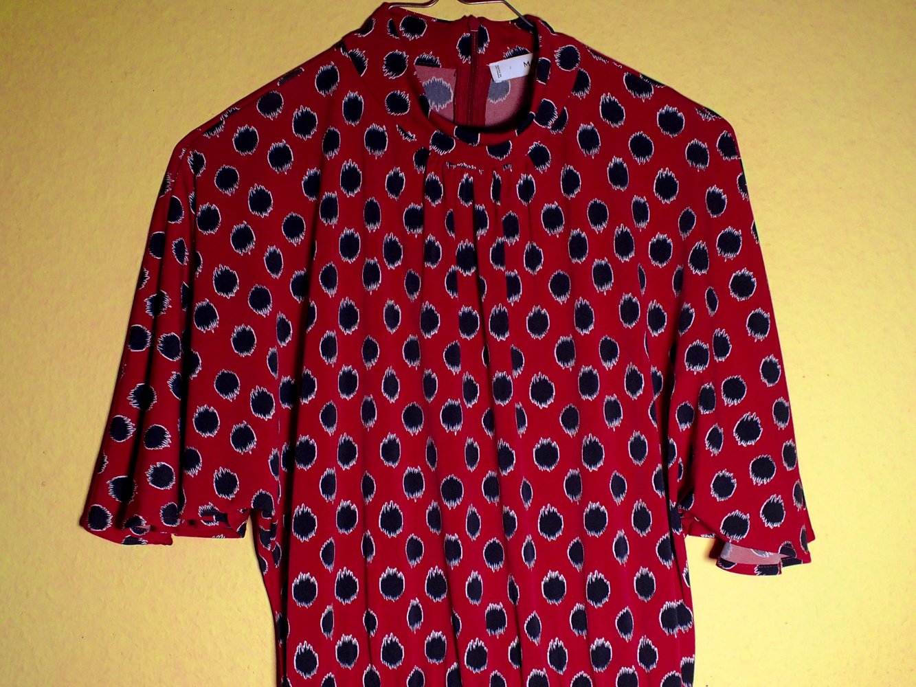 Kleid Damen Mango rot schwarz Größe XS 1x getragen