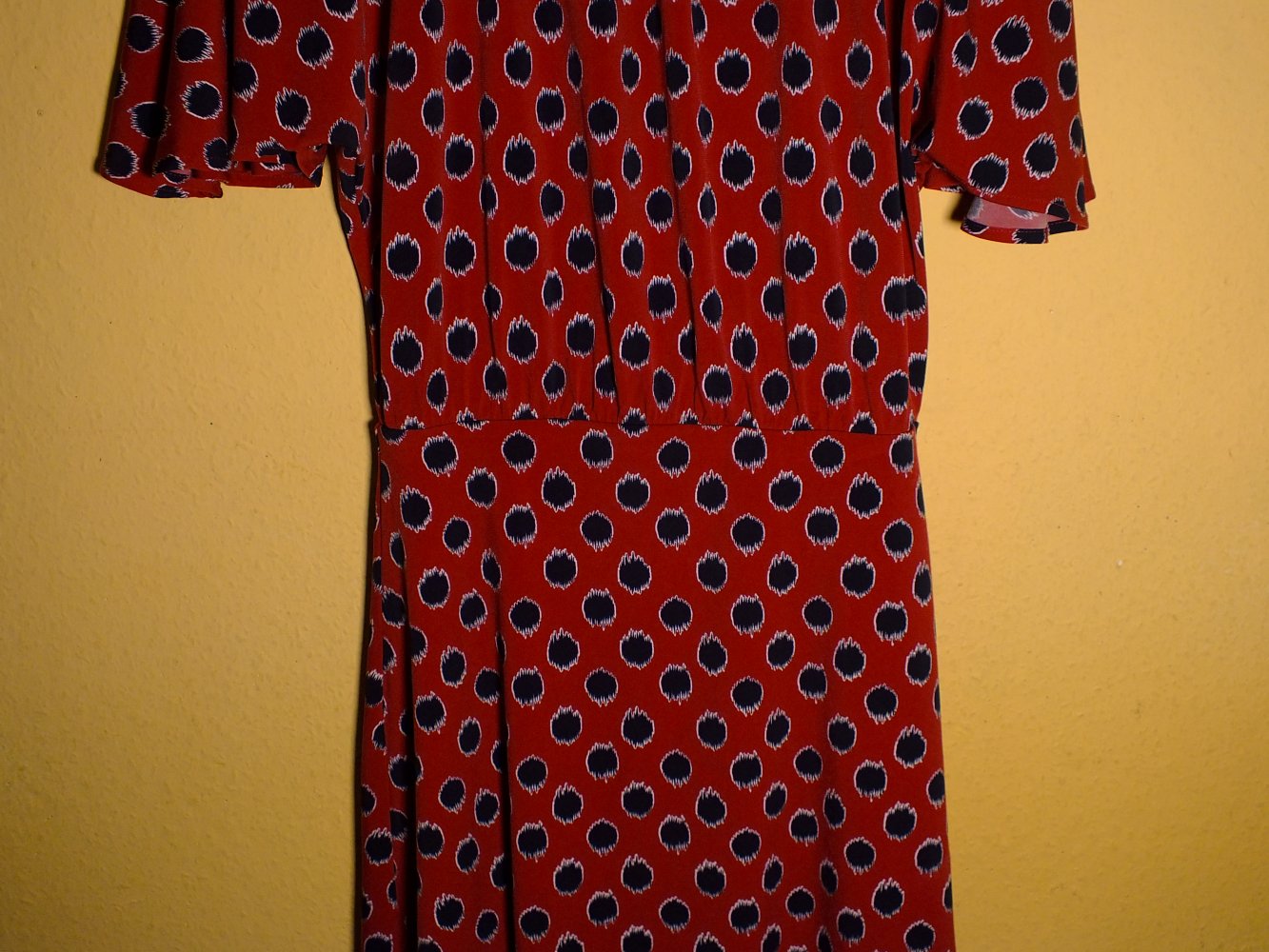 Kleid Damen Mango rot schwarz Größe XS 1x getragen