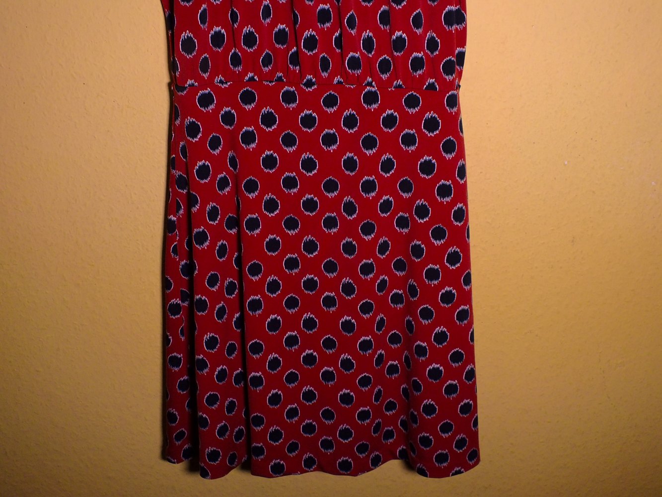 Kleid Damen Mango rot schwarz Größe XS 1x getragen