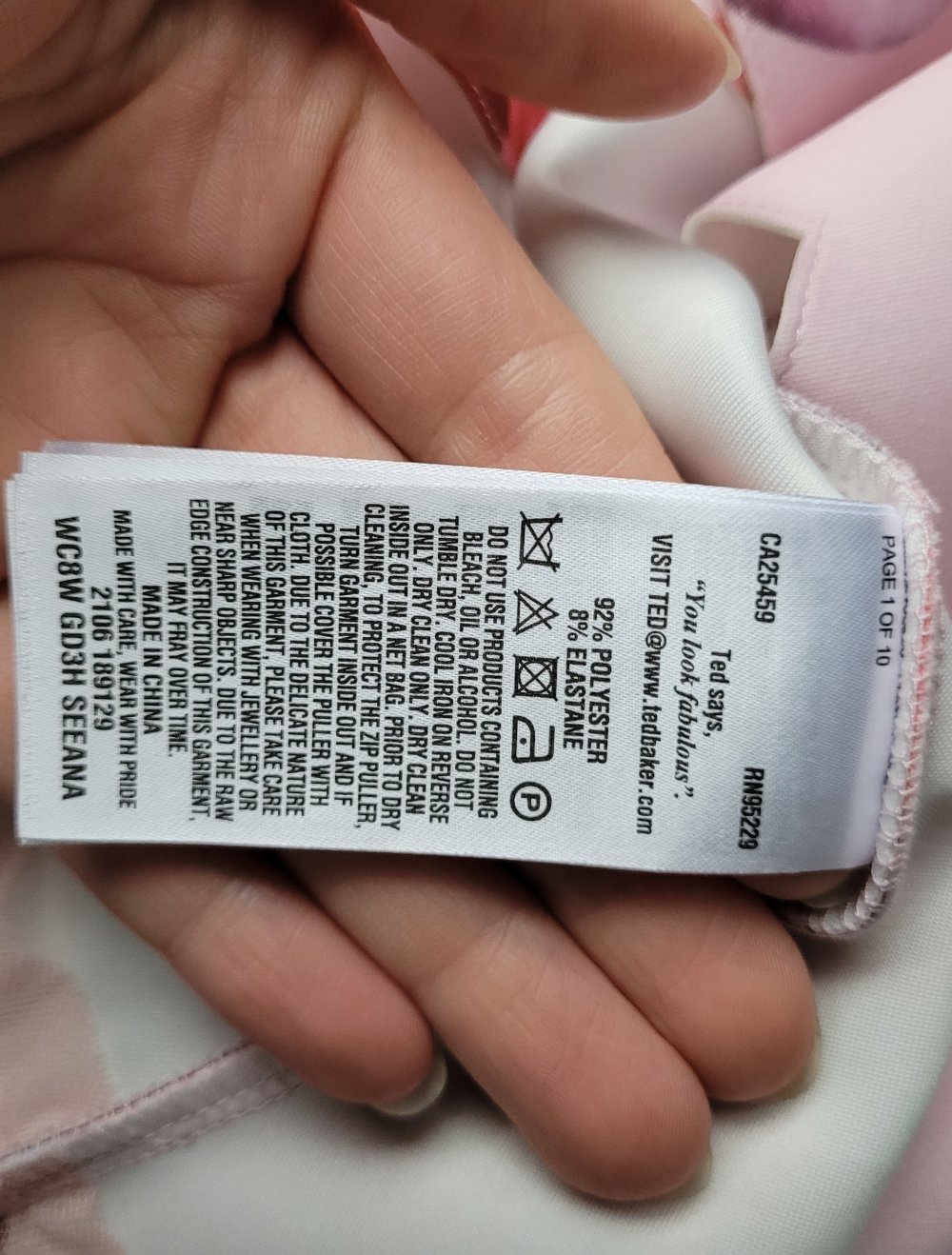 ted baker kleid m größe 2 blumenmuster