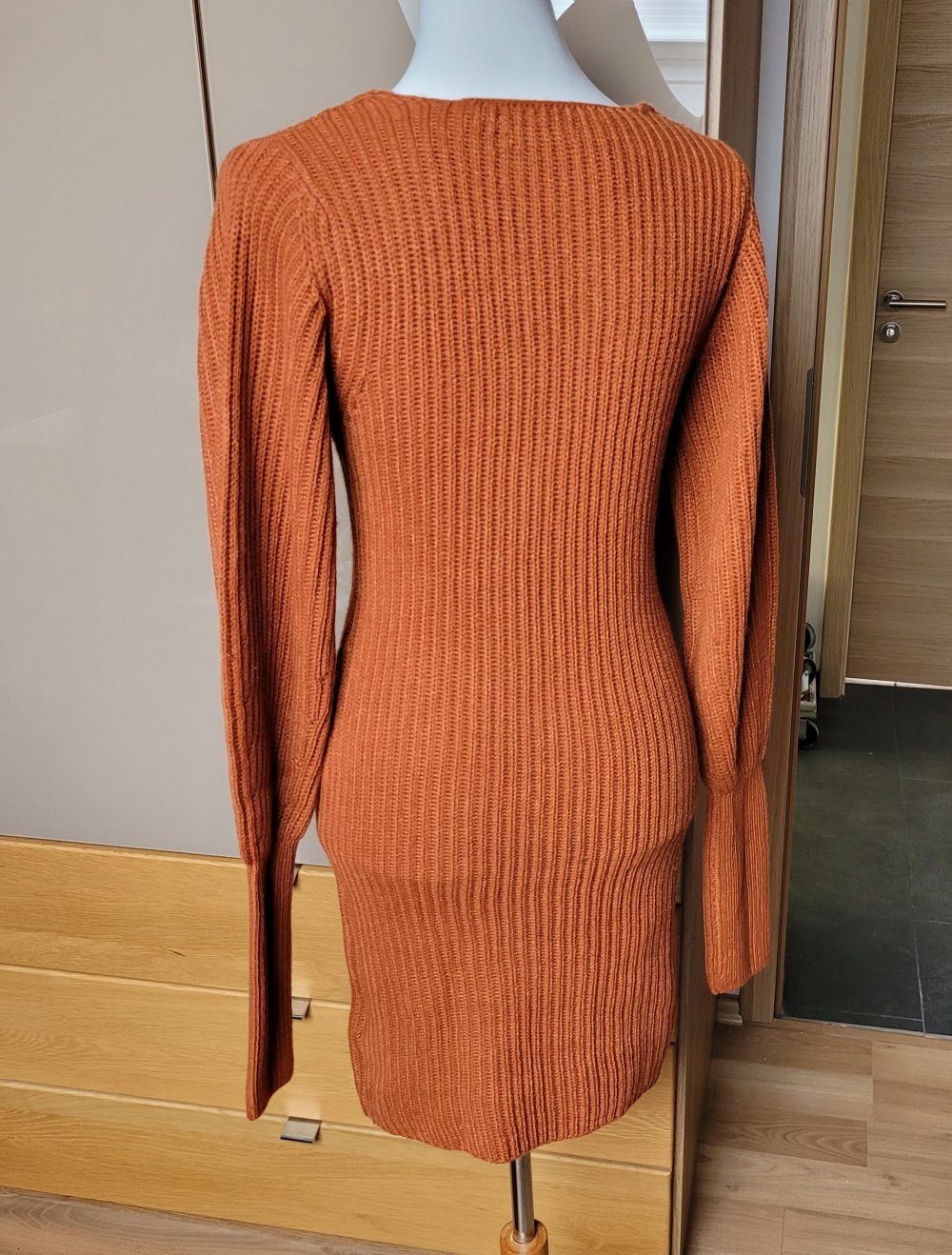 Brave soul strickkleid xs orange neu