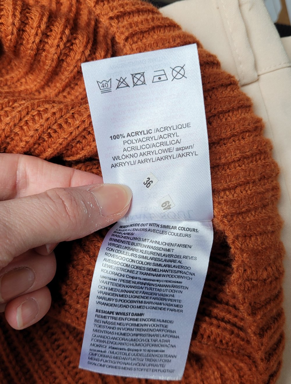 Brave soul strickkleid xs orange neu