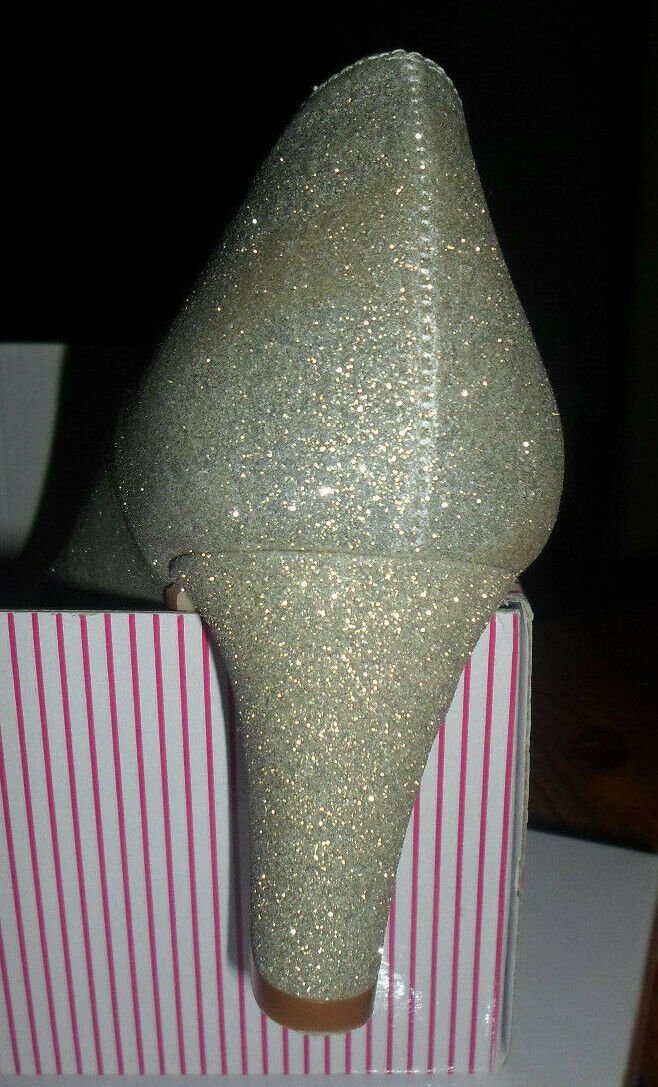 Damen Pumps Schuhe Miss Fiarucci Marita Perle fine Glitter Gr.40,5 