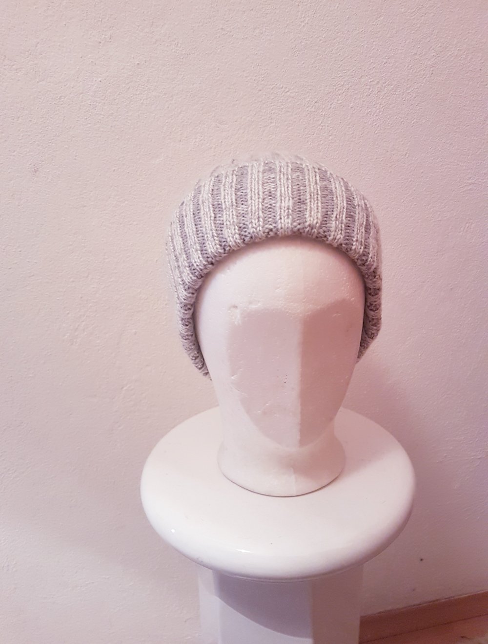 neue graue mütze strick