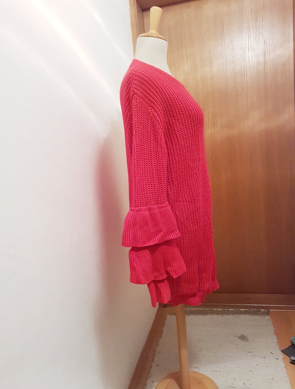 neuer strickkleid rot
