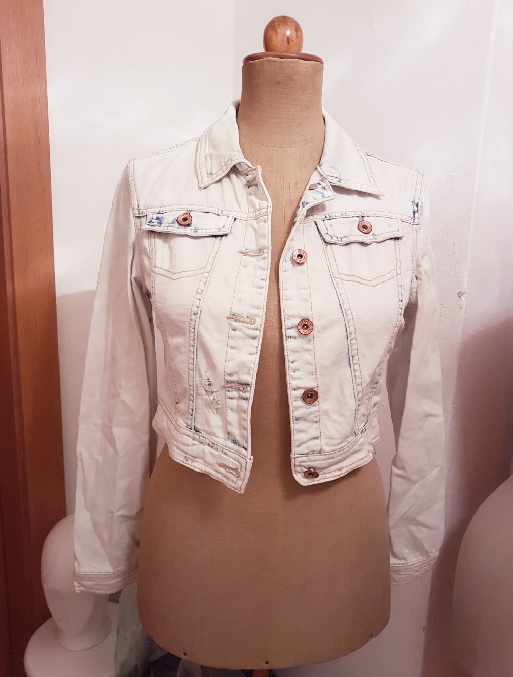 neuer jeansjacke batik