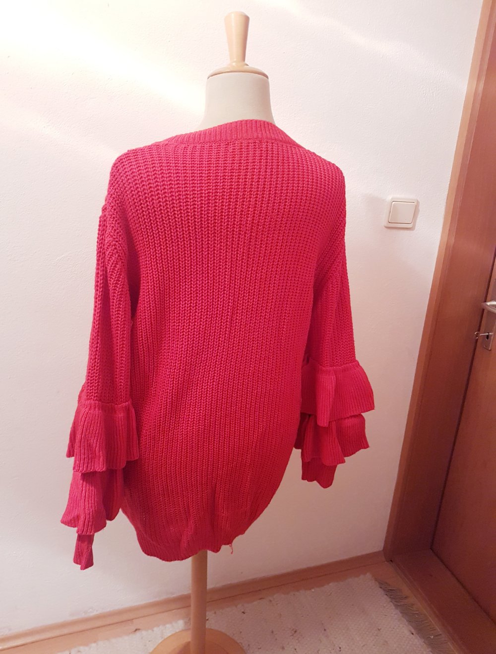 neuer strickkleid rot