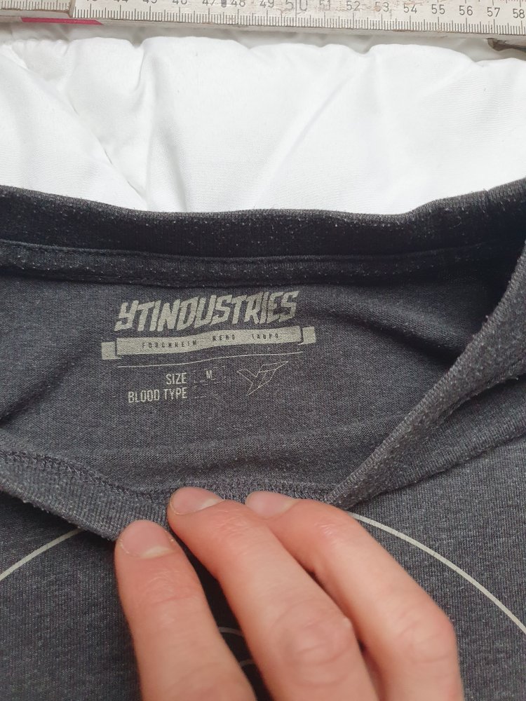 YT Young Talent Industries T-Shirt Merch M grau Eule Owl