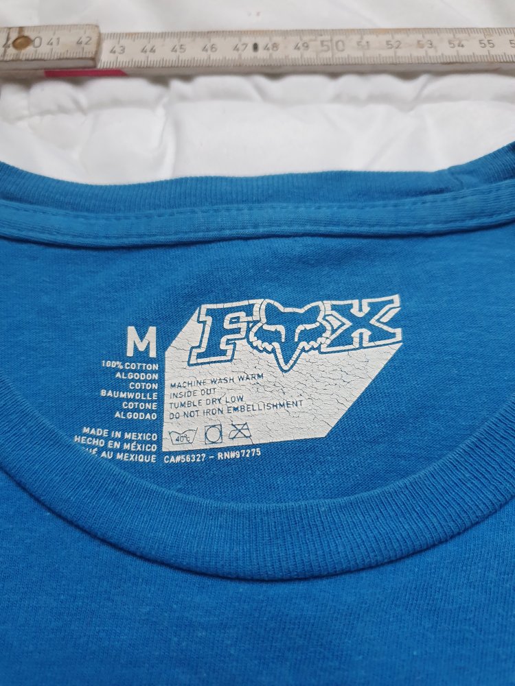 Fox T-Shirt blau M