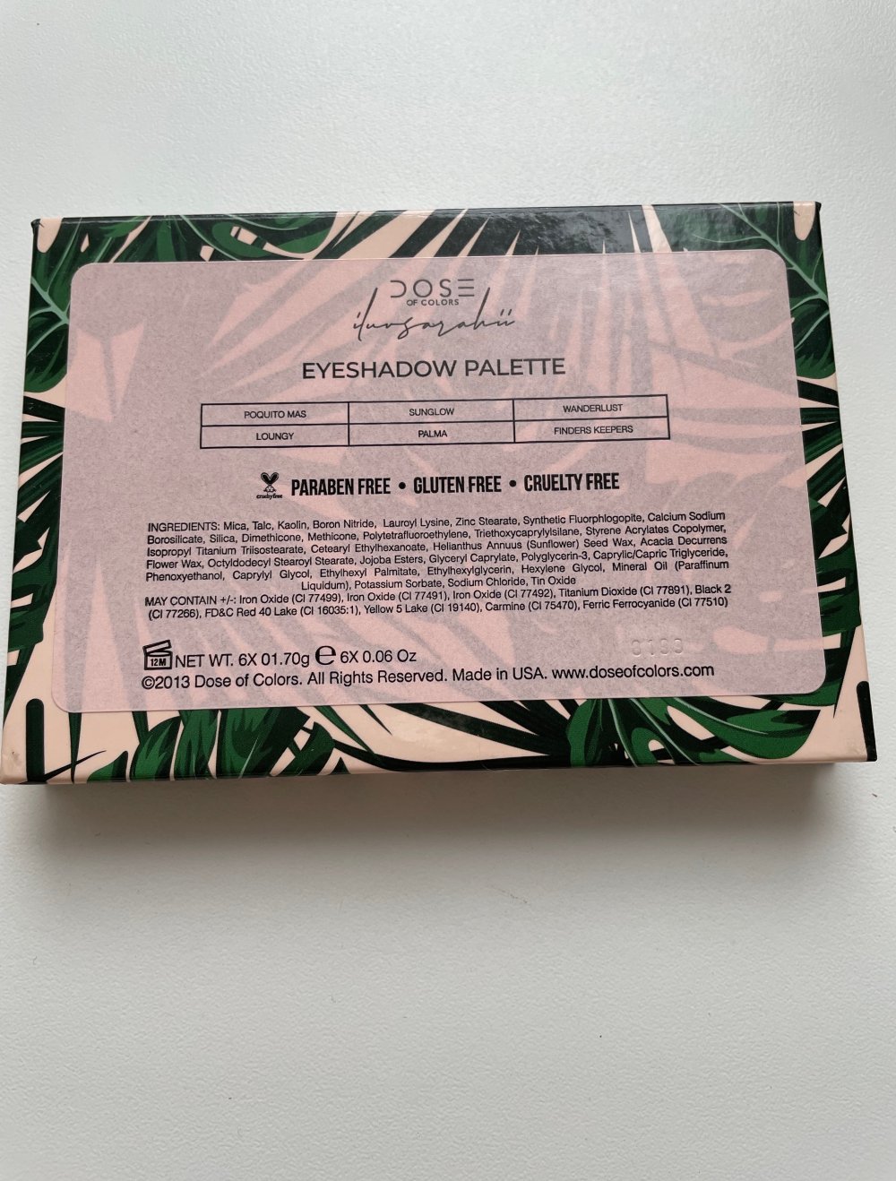 Dose of Colors x iluvsarahiii Eyeshadow Palette