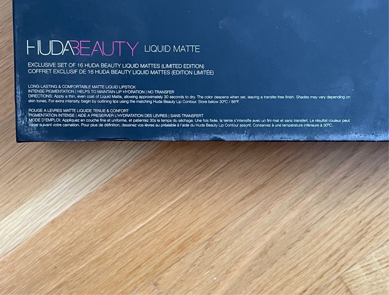 Huda Beauty Liquid Matte Lipstick Box