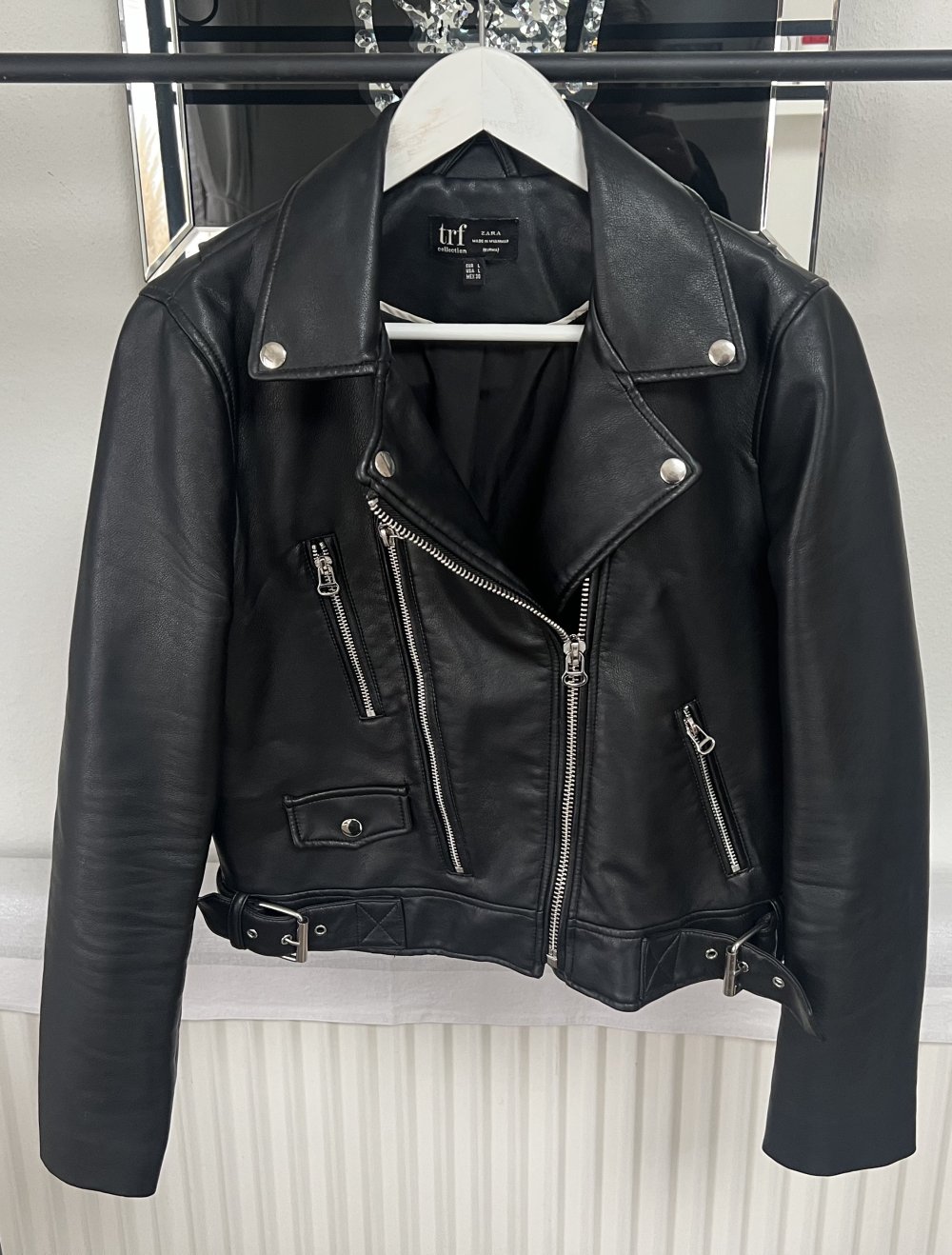 Zara Bikerjacke schwarz Gr. L