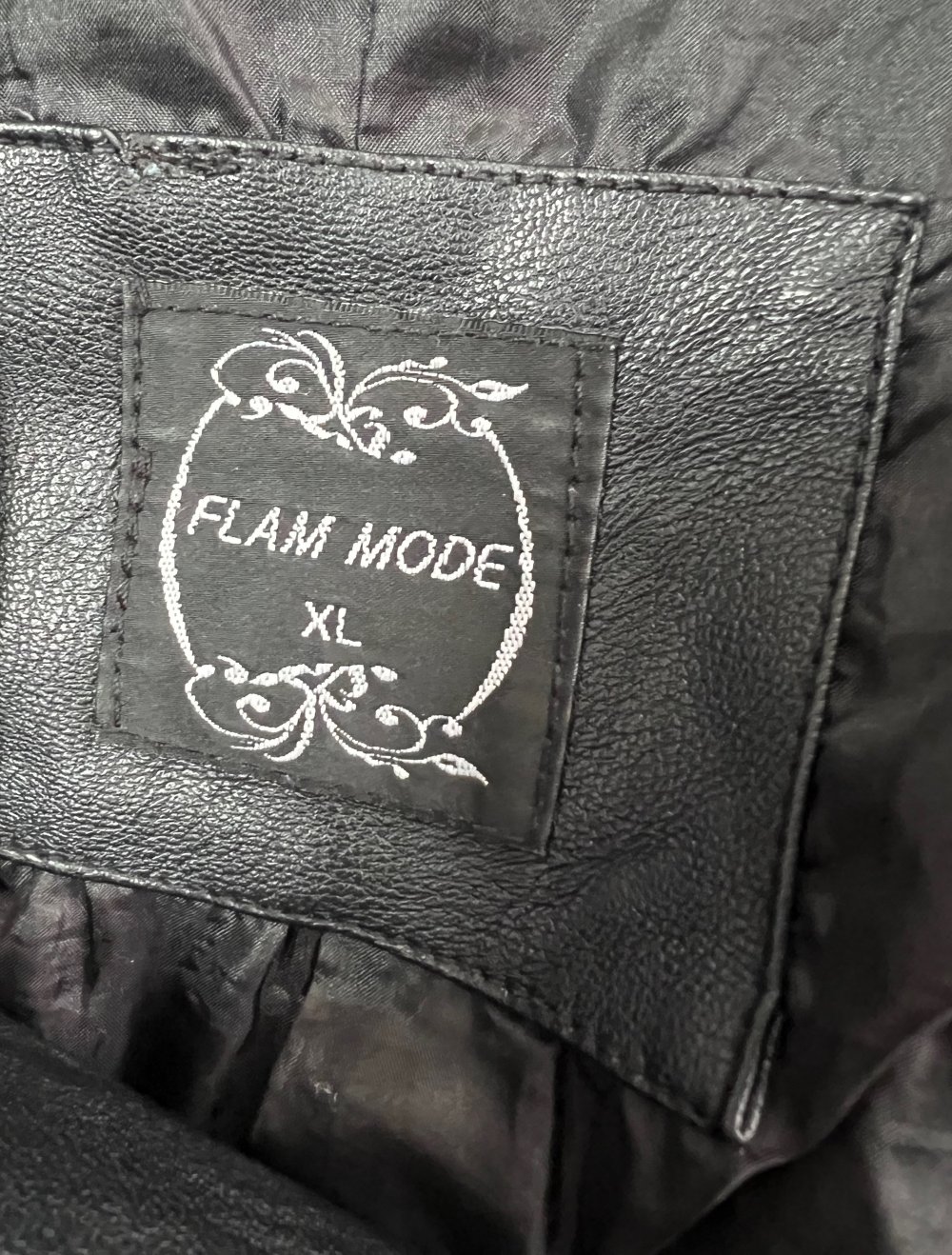 Bikerjacke schwarz Gr. XL