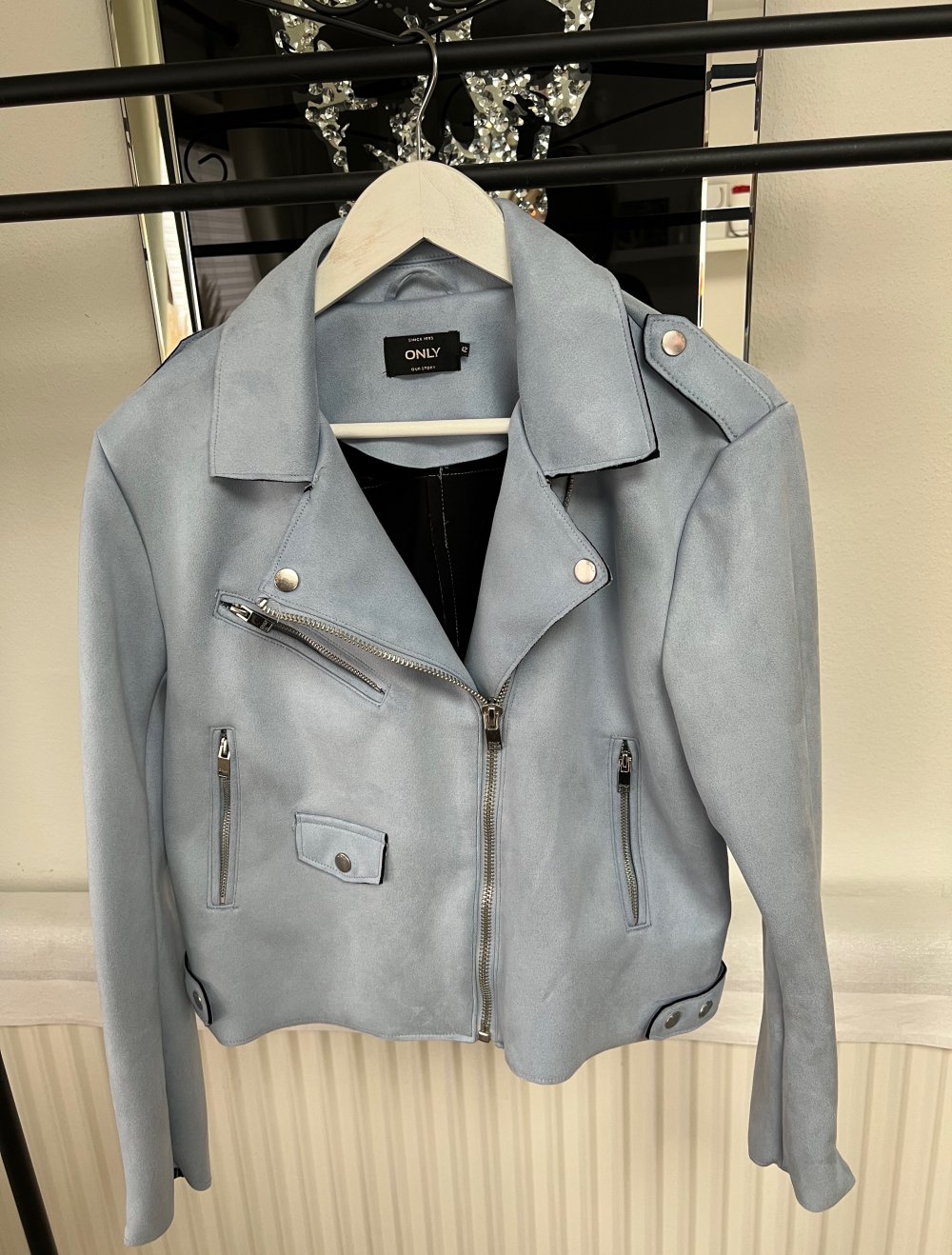 Bikerjacke blau Gr. 42