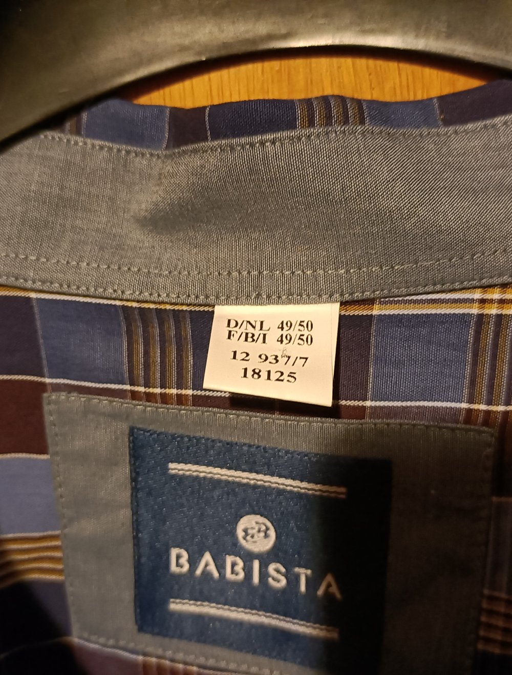 Blau kariertes Hemd von Babista