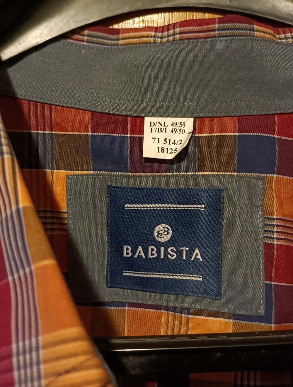 orange kariertes Hemd von Babista