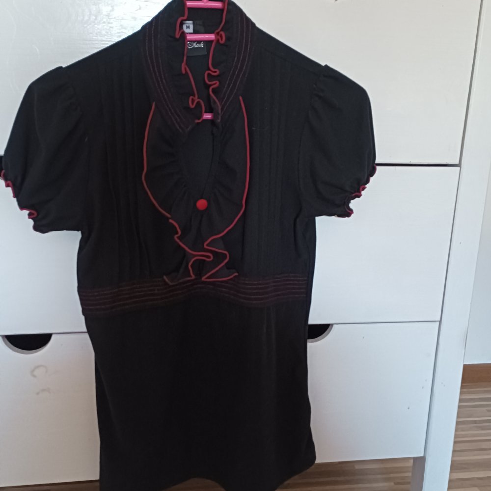 SugarShock Retro Puffärmel Shirt.