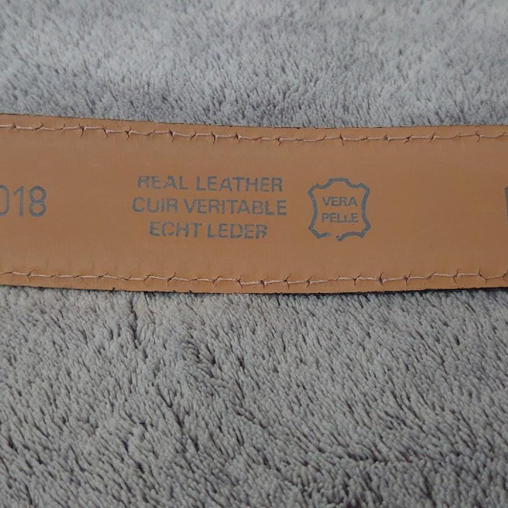 Gürtel lila Flieder silber 90er Jahre Vintage echt Leder Made in Italy