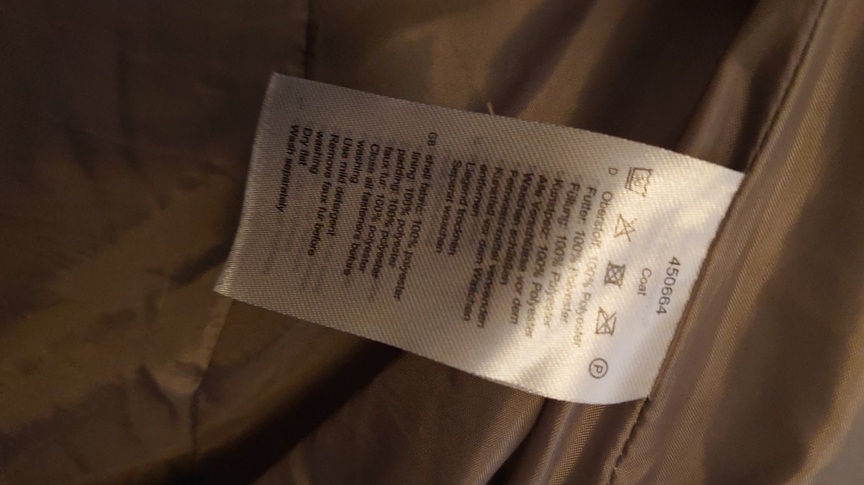 Wintermantel Winterjacke Steppjacke Steppmantel Pfeiffinger Größe 44