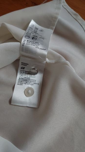 Bluse H&M weiß creme Größe 38