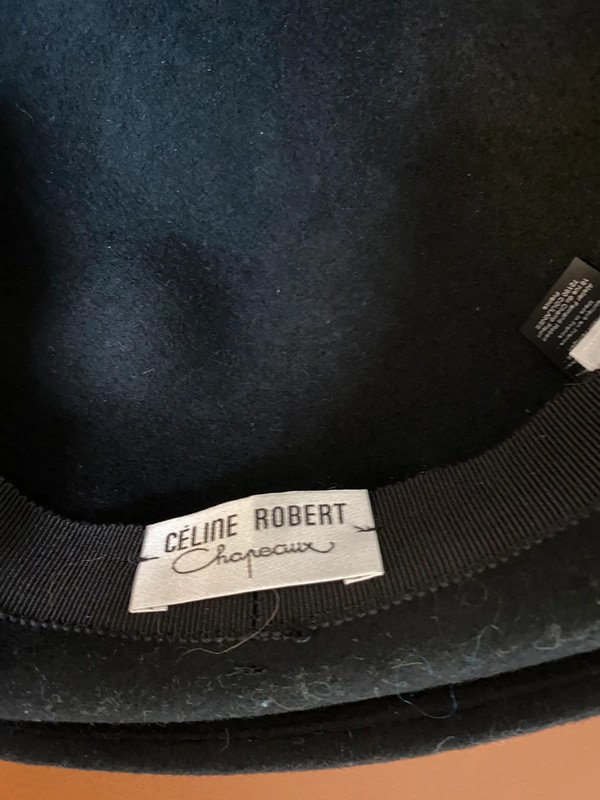 Hut Atelier Femand Robert Frankreich Wolle Celine Robert schwarz