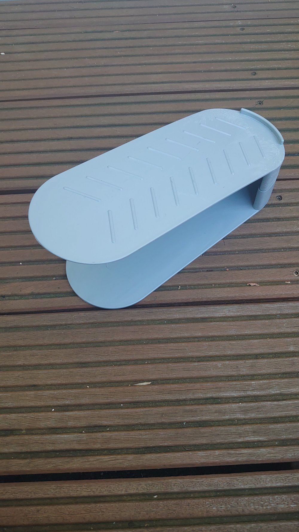 Schuhstapler Schuhregal grau 