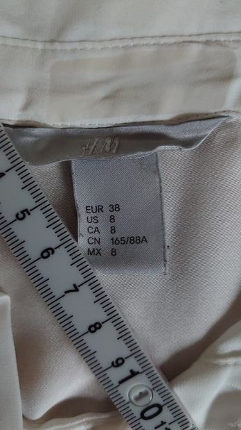 Bluse H&M weiß creme Größe 38