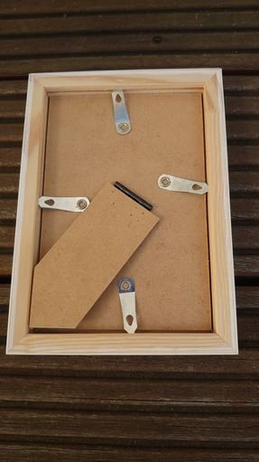 Bilderrahmen Fotorahmen Holz weiß glitzer gold Herzen12,5 cm breit 18 cm hoch 2 cm tief