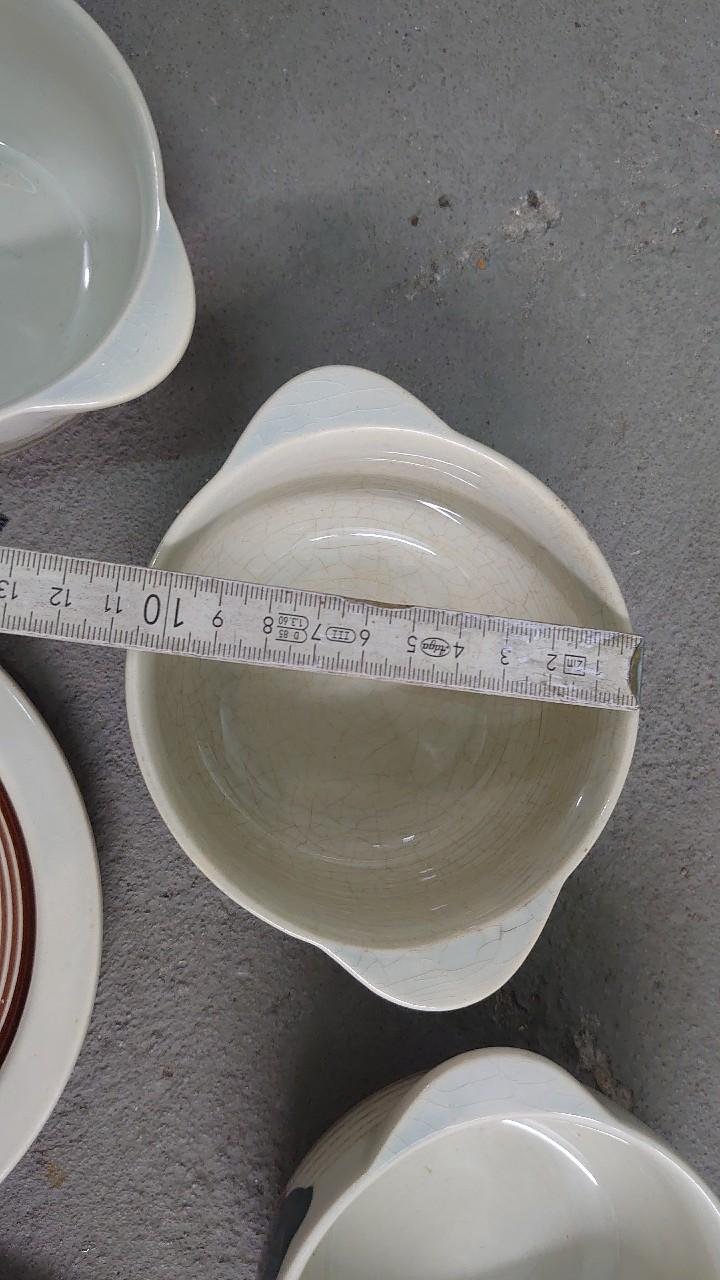 DDR Teller Schüsseln handbemalt Vintage 6 Teller und 6 Schüsseln