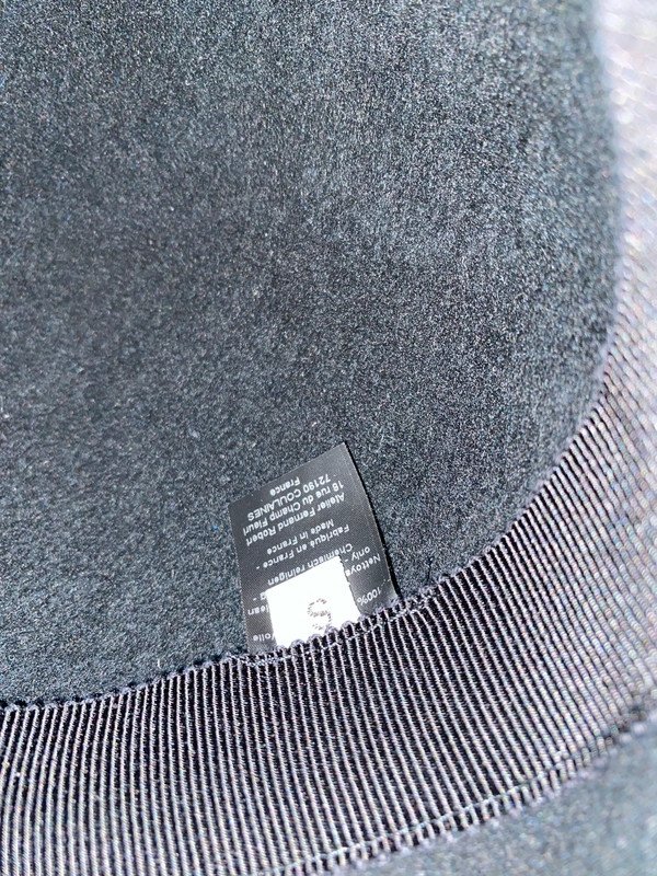 Hut Atelier Femand Robert Frankreich Wolle Celine Robert schwarz