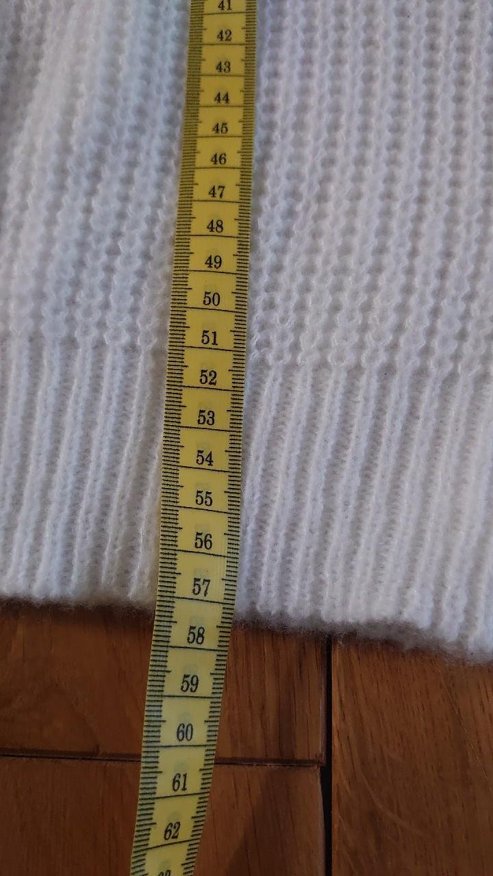 Pullover 90er Jahre Vintage weiß goldene Knöpfe