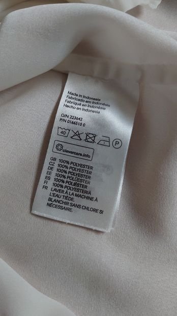 Bluse H&M weiß creme Größe 38