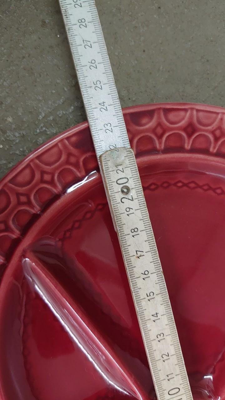 Fondue Teller Tonteller Vintage 6 Fondue Teller und 3 kleine Tonschüssel