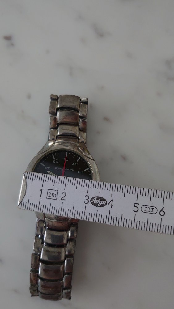 Armbanduhr Ocean 3 ATM Water Resistant silber schwarz Uhr 