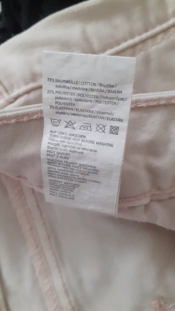 Jeanshose Gr. 34 Rosa